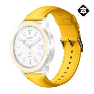 XIAOMI citromsárga valódi bőr okosóra pótszíj - Okosóra szíj