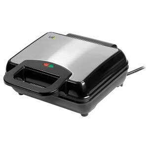 LaFe GFH-001 1000W waffle maker, black and silver, with non-stick coating - Waffle maker