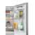 Haier HDPW3618DNPK bottom freezer refrigerator door shelves, showing storage options