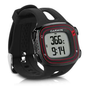 Smartwatch Garmin Forerunner 10/15 z czarnym silikonowym paskiem - Pasek do inteligentnego zegarka