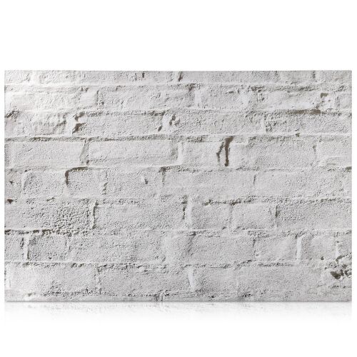 Tablica Magnetyczna Navaris z Wzorem Białej Cegły, 60x40 cm