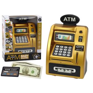ATM Piggy Bank For Children Learning To Save Gold Black 146119512 - Nonbrand Interaktív gyerek játék