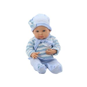 Babababa Textilbaba - 39 cm - Kék Csíkos