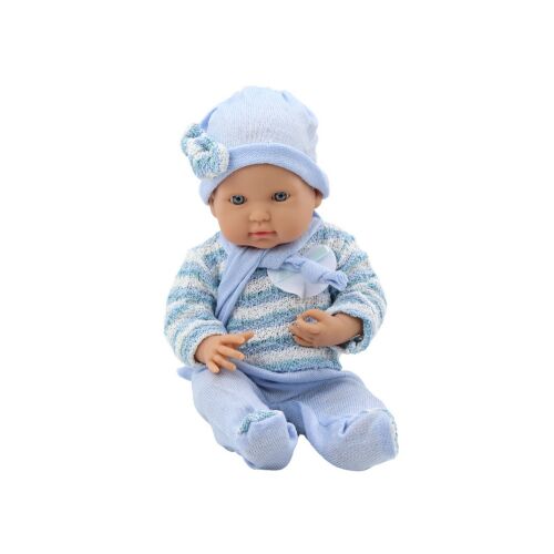 Babababa 39cm Kék Csíkos Baba ül