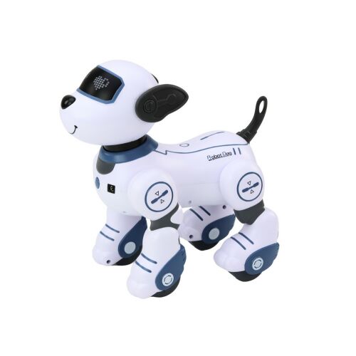 Interaktív robotkutya játék fehér és kék színben, Robo-dog