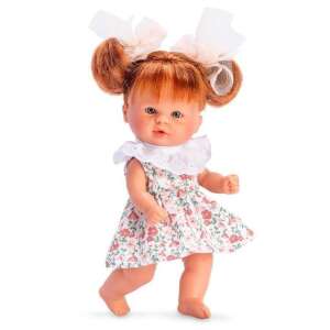 Bomboncin baby doll with white collar and floral dress, 20cm - Nonbrand Baba