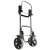Gardlov 23187 foldable shopping trolley, grey, with wheels, folded