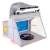 Airbrush spray booth with exhaust fan and dimensions, model painting workstation