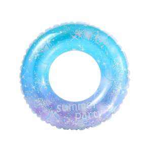 Inel gonflabil pentru înot cu confetti și sclipici, 70 cm, albastru și violet, petrecere de vară - Colaci si accesorii gonflabile inot copii