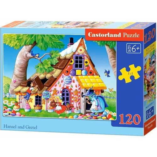 Castorland Jaś i Małgosia 120-elementowe puzzle pudełko