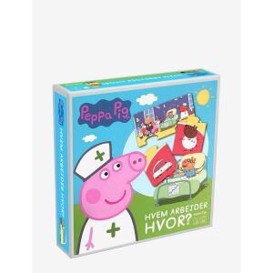 Peppa malac - Ki hol dolgozik - ismerkedés a foglalkozásokkal - Puzzle, fejlesztő játék (Hvem arbejder hvor?)