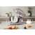 Berlinger Haus Taupe Collection stand mixer in a kitchen setting, with accessories and ingredients