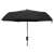 Fekete automatikusan összecsukható esernyő, vidaXL, kinyitva