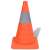Narancssárga pop-up közlekedési kúp fényvisszaverő szalaggal, vidaXL