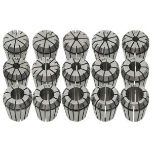 Set de 15 mandrine de prindere ER25 vidaXL pentru strung - Accesorii pentru strung