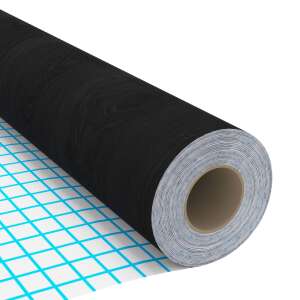 vidaXL öntapadó bútorfólia, fa hatású, fekete, 500 x 90 cm, tekercs - Tapéta