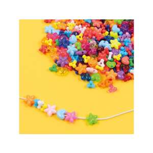 PlayBox Fuzheto színes műanyag gyöngyök 8-13 mm 2100 db, felfűzve egy szálra - Playbox