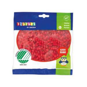 PlayBox 6000 darab piros 5mm-es MIDI vasalható gyöngy csomagban - Playbox