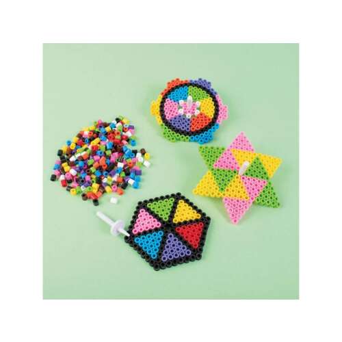 PlayBox: 20 darabos pörgettyű pálca szett táskában, gyöngyökből pörgettyűk készítéséhez