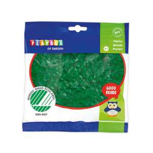 PlayBox 6000 sötétzöld 5mm-es MIDI vasalható gyöngy, környezetbarát, Nordic Swan Ecolabel - Playbox