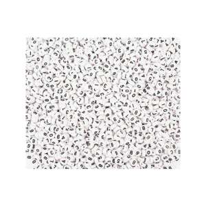 500 darabos 7mm-es fehér számozott gyöngy ékszerkészítéshez - Playbox