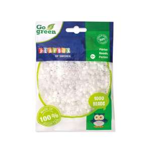 PlayBox Go Green Vasalható Gyöngy - Fehér - 1000 db - 5 mm 97439207 - Playbox