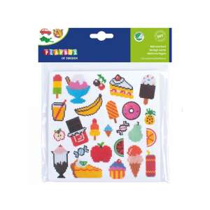 PlayBox of Sweden 5mm-es gyöngy vasalható sablonok, 110 motívum, étel és desszert téma - Playbox