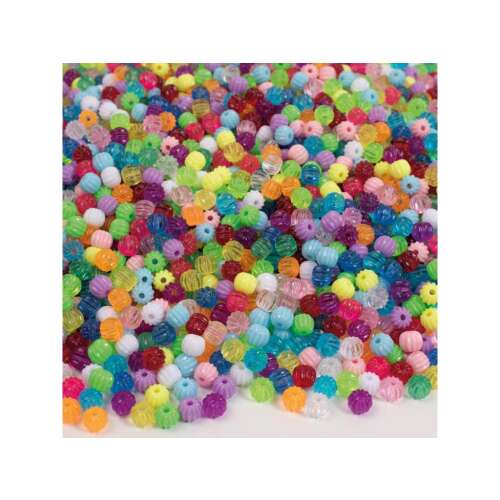 PlayBox - Színes Műanyag Gyöngyök - 2000 db - 8 mm