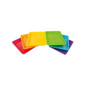 PlayBox Farbige Kunststoffschale 28x22x3cm, ideal für Bastelarbeiten, Snacks und Spielzeugorganisation - Playbox Bastelperlen & Zubehör