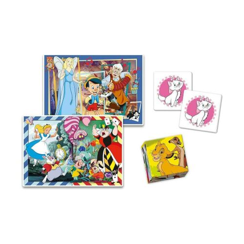 Clementoni Edukit Disney Classic játékok: puzzle-ök, memóriajáték és mesekockák Disney karakterekkel