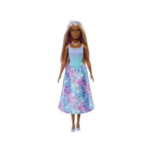 Păpușa Barbie Dreamtopia Prințesa Fluture, rochie albastră și violetă cu fluturi, păr negru cu șuvițe roz și violet, piele bronzată - Mattel Baba
