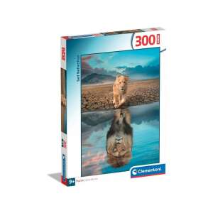 Clementoni Selbstreflexion 300-teiliges Puzzle mit einem Löwenjungen, der sich in einem Wasserbecken spiegelt - Clementoni Puzzle