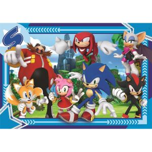 Clementoni Sonic the Hedgehog 300-teiliges Puzzle mit Sonic, Tails, Knuckles, Amy und Dr. Eggman - Clementoni Puzzle
