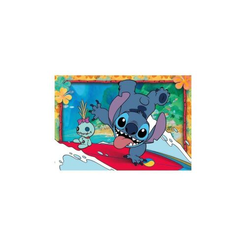 Disney Stitch szörföző puzzle kép