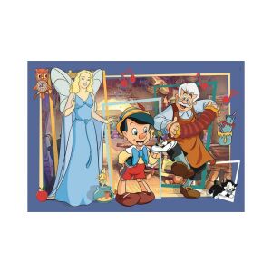 Clementoni Disney Pinokio puzzle 104 elementy z Pinokiem, Błękitną Wróżką i Dżepetto - Clementoni Puzzle