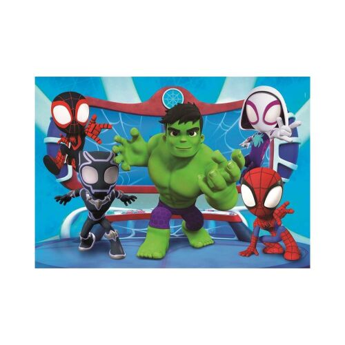 Clementoni Marvel Spidey és csodálatos barátai 60 darabos puzzle Pókemberrel, Hulkkal és Ghost Spiderrel - Clementoni