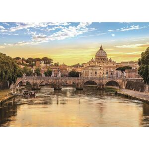 Puzzle Clementoni Roma 1500 piese cu Bazilica Sfântul Petru la apus - Puzzle 3D & Puzzle cu burete