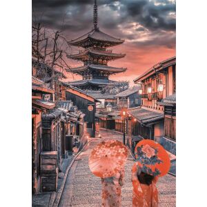 Clementoni Kyoto Abendstadt 500-teiliges Puzzle - Puzzle