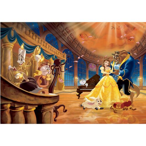 Ukończone puzzle Clementoni Disney Piękna i Bestia 1000 elementów