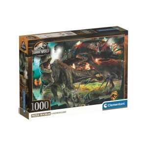 Jurassic World 1000 darabos puzzle a Clementonitól, dinoszauruszokkal teli izgalmas jelenettel - Clementoni Puzzle