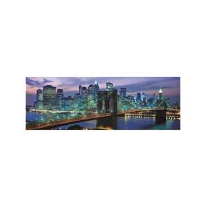 Puzzle panoramic Brooklyn Bridge noaptea, 1000 piese - Puzzle 3D & Puzzle cu burete