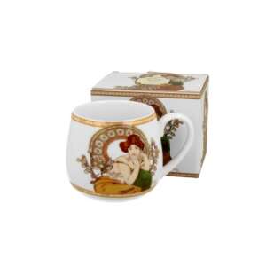 D.G.35582 Mucha Topáz porcelán bögre, 350ml, dobozban - Konyha & Étkezés