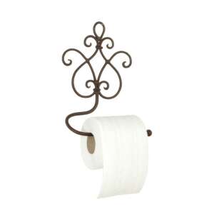 CLEEF.W40185 Fali WCpapír-tartó, fém, 17x7x22cm, díszes, vintage stílusú - WC kefe & tartó