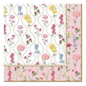 Meadow Flowers papírszalvéta, 33x33cm, 20 db-os - Szalvéta