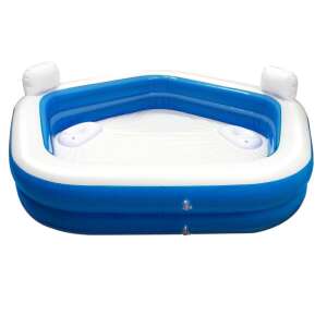 Medence fejtámlával, italtartóval 213x206x60cm