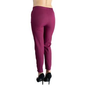 Burgundy women's pants, Bella 36 size, back view - Women's Sweater