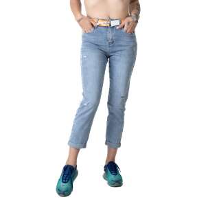 Allegra 26 Blue Boyfriend Jeans for Women - Women's Sweater