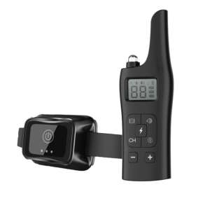 Electric Dog Training Collar, 800m Range, Rechargeable, with Rubber Electrodes, Skin-Friendly, Adjustable Size 21-67 cm