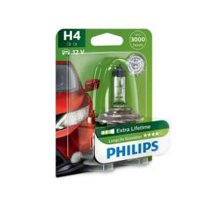 Žiarovka do auta Philips H4 LongLife EcoVision, 12V 55W, halogénová, náhrada svetlometu - Auto žiarovky