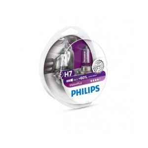 Žiarovky do auta Philips H7 VisionPlus, +60% jasnejšie, 12V 55W, balenie 2 ks - Auto žiarovky